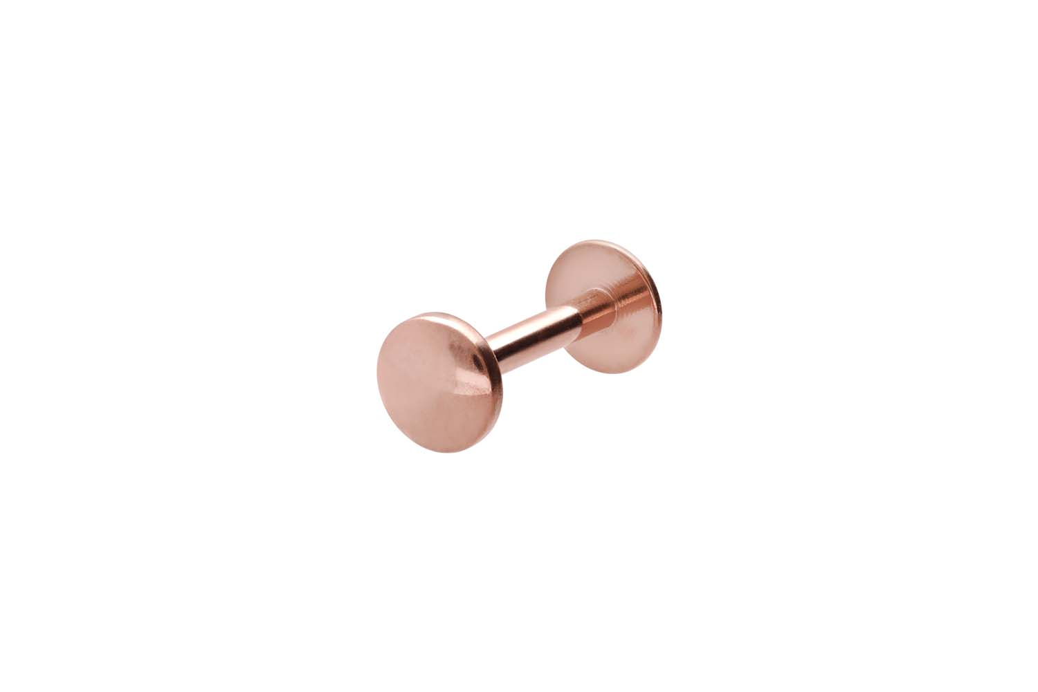 Chirurgenstahl Labret Piercing mit Innengewinde FLAT-DISC